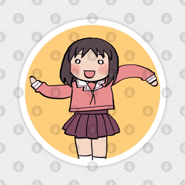 osaka doing the wavy hands / azumanga daioh Magnet by mudwizard